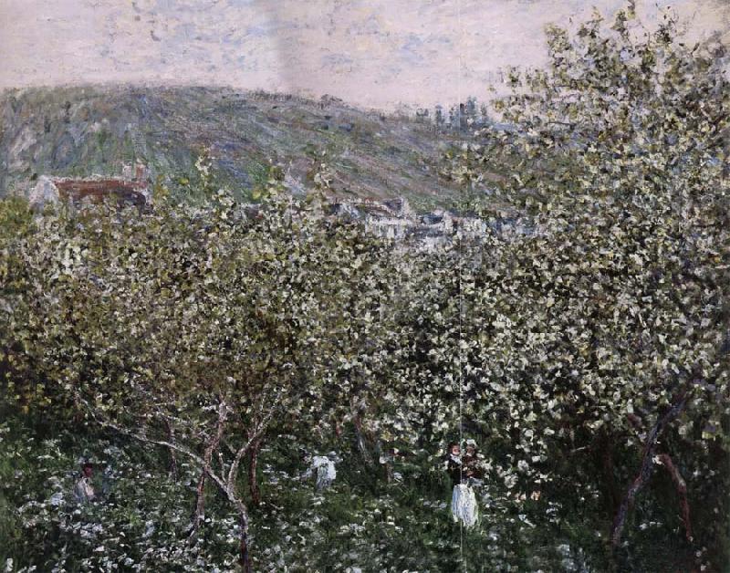 Claude Monet Vetheuil,Les Pruniers en Fleurs